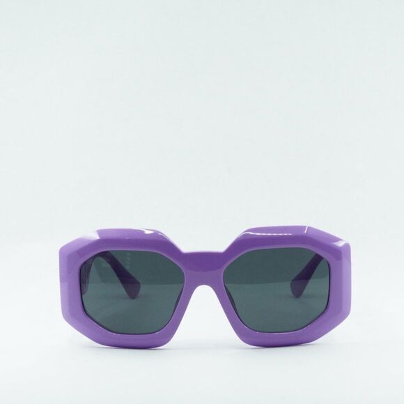 💯 NEW VERSACE  VE4424U 536687 LILAC DARK GREY SUNGLASSES - Picture 2 of 11